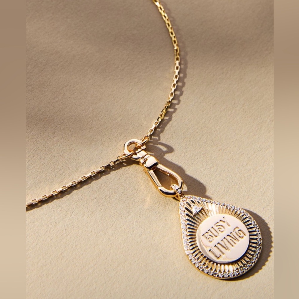 NWT Anthropologie Busy Living Charm Necklace